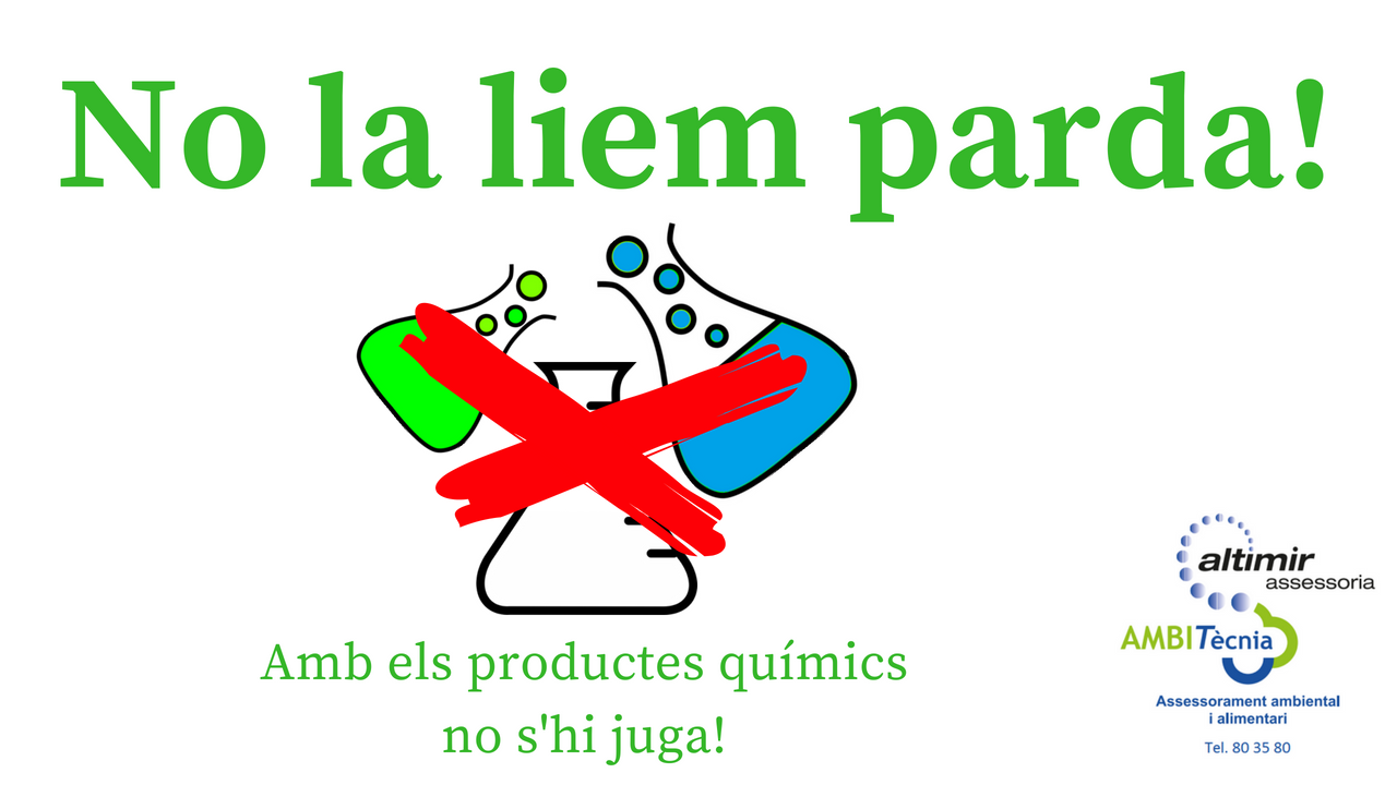 Amb els productes químics no s'hi juga